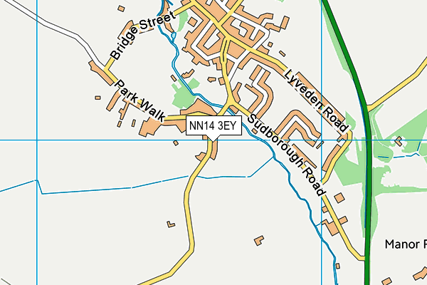 NN14 3EY map - OS VectorMap District (Ordnance Survey)