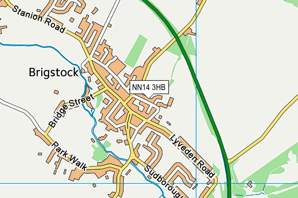 NN14 3HB map - OS VectorMap District (Ordnance Survey)