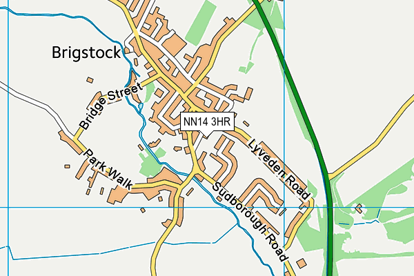 NN14 3HR map - OS VectorMap District (Ordnance Survey)