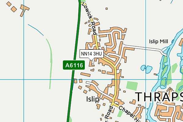 NN14 3HU map - OS VectorMap District (Ordnance Survey)