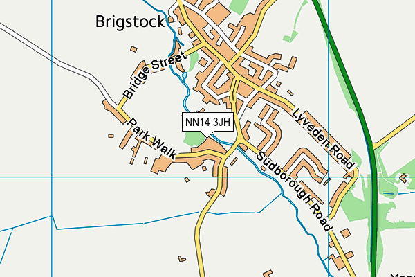 NN14 3JH map - OS VectorMap District (Ordnance Survey)