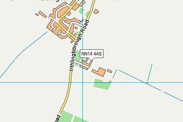 NN14 4AS map - OS VectorMap District (Ordnance Survey)
