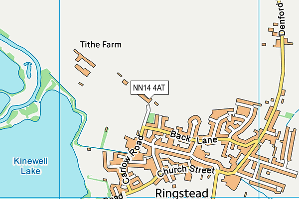 NN14 4AT map - OS VectorMap District (Ordnance Survey)