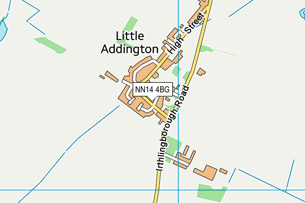 NN14 4BG map - OS VectorMap District (Ordnance Survey)