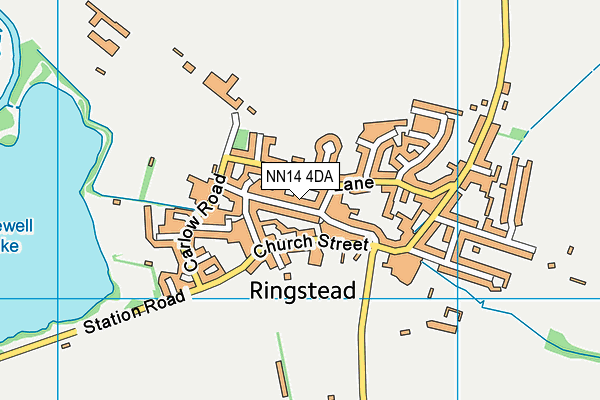 NN14 4DA map - OS VectorMap District (Ordnance Survey)