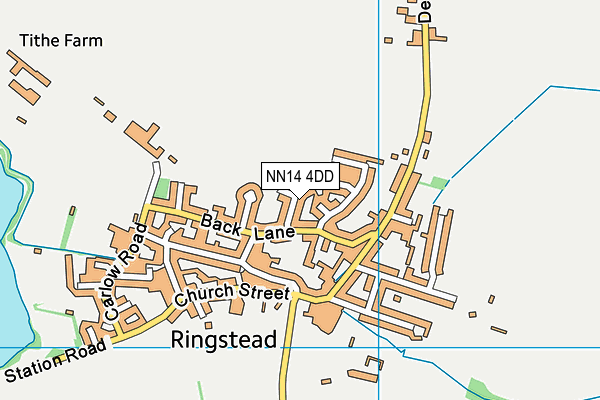 NN14 4DD map - OS VectorMap District (Ordnance Survey)