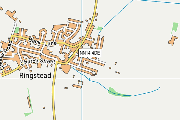 NN14 4DE map - OS VectorMap District (Ordnance Survey)