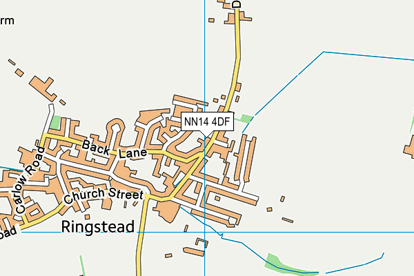 NN14 4DF map - OS VectorMap District (Ordnance Survey)