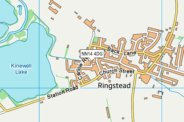 NN14 4DG map - OS VectorMap District (Ordnance Survey)
