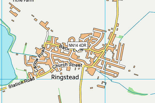 NN14 4DR map - OS VectorMap District (Ordnance Survey)