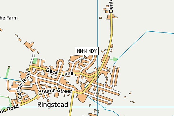 NN14 4DY map - OS VectorMap District (Ordnance Survey)