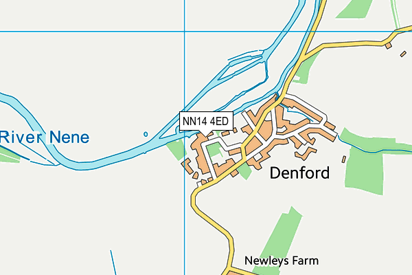 NN14 4ED map - OS VectorMap District (Ordnance Survey)