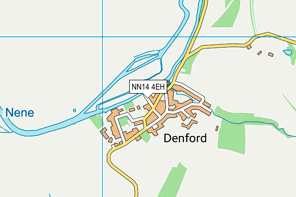 NN14 4EH map - OS VectorMap District (Ordnance Survey)