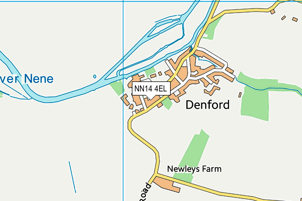 NN14 4EL map - OS VectorMap District (Ordnance Survey)