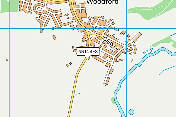 NN14 4ES map - OS VectorMap District (Ordnance Survey)