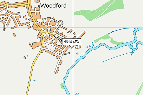 NN14 4EX map - OS VectorMap District (Ordnance Survey)