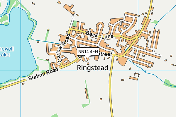 NN14 4FH map - OS VectorMap District (Ordnance Survey)