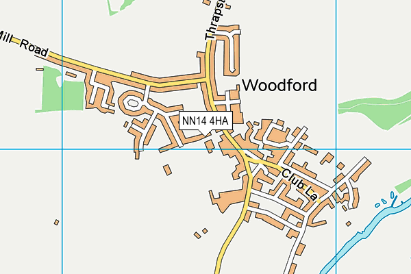 NN14 4HA map - OS VectorMap District (Ordnance Survey)