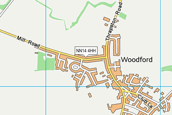 NN14 4HH map - OS VectorMap District (Ordnance Survey)