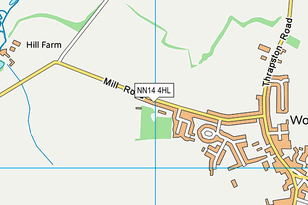NN14 4HL map - OS VectorMap District (Ordnance Survey)