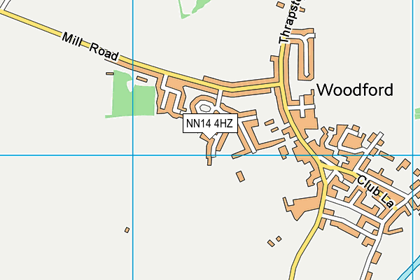 NN14 4HZ map - OS VectorMap District (Ordnance Survey)