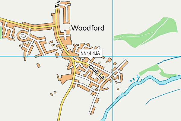 NN14 4JA map - OS VectorMap District (Ordnance Survey)