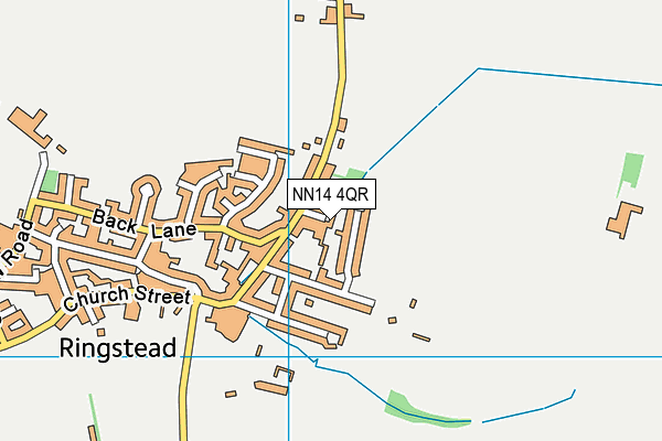 NN14 4QR map - OS VectorMap District (Ordnance Survey)