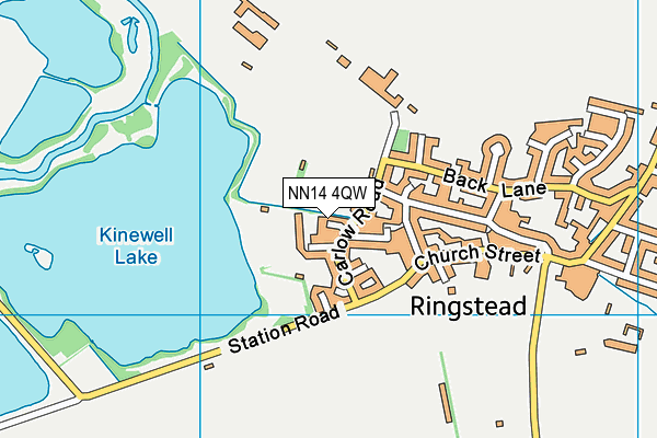 NN14 4QW map - OS VectorMap District (Ordnance Survey)