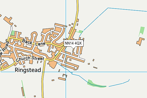 NN14 4QX map - OS VectorMap District (Ordnance Survey)