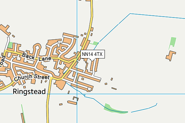 NN14 4TX map - OS VectorMap District (Ordnance Survey)
