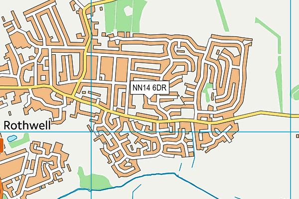 NN14 6DR map - OS VectorMap District (Ordnance Survey)