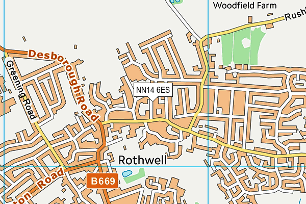 Map of ROTHWELL PHYSIOTHERAPY LIMITED at district scale