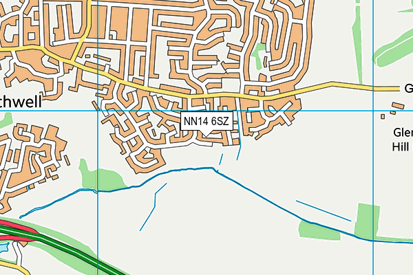 NN14 6SZ map - OS VectorMap District (Ordnance Survey)