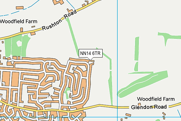 NN14 6TR map - OS VectorMap District (Ordnance Survey)