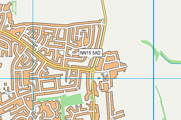 NN15 5AD map - OS VectorMap District (Ordnance Survey)