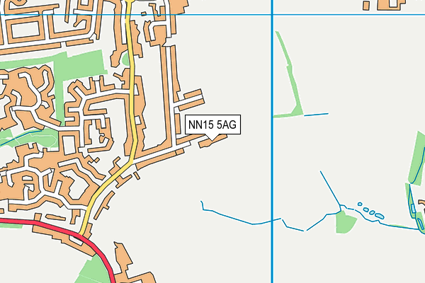 NN15 5AG map - OS VectorMap District (Ordnance Survey)