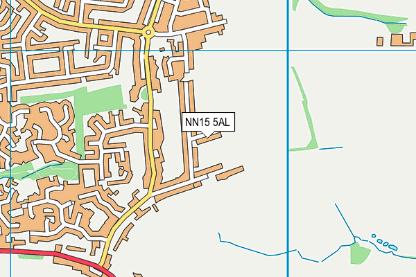 NN15 5AL map - OS VectorMap District (Ordnance Survey)
