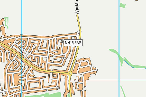 NN15 5AP map - OS VectorMap District (Ordnance Survey)