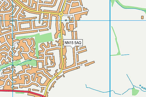 NN15 5AQ map - OS VectorMap District (Ordnance Survey)