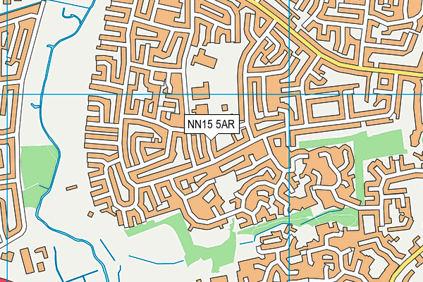 NN15 5AR map - OS VectorMap District (Ordnance Survey)