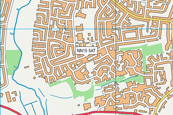 NN15 5AT map - OS VectorMap District (Ordnance Survey)