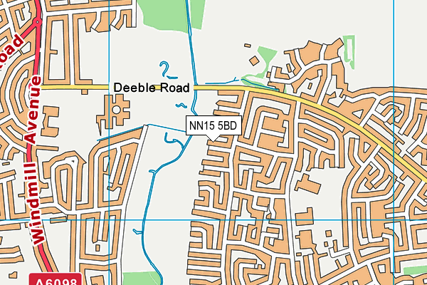 NN15 5BD map - OS VectorMap District (Ordnance Survey)