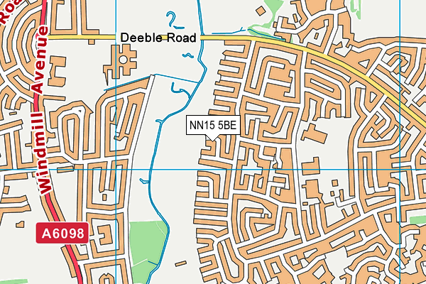 NN15 5BE map - OS VectorMap District (Ordnance Survey)