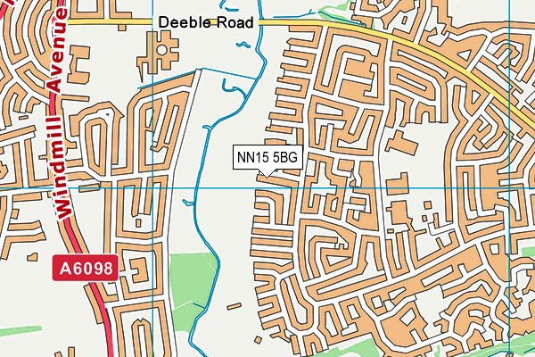 NN15 5BG map - OS VectorMap District (Ordnance Survey)