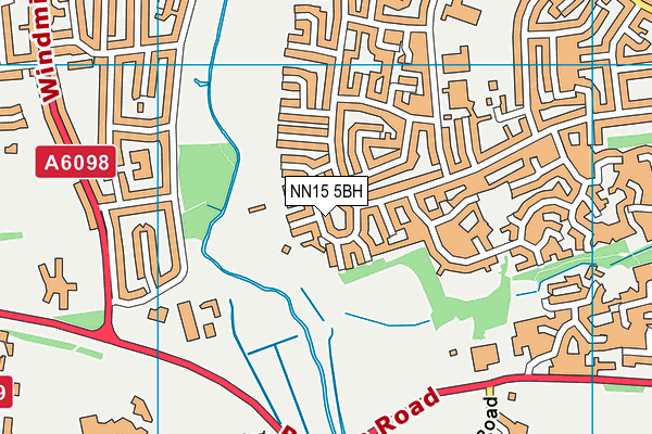 NN15 5BH map - OS VectorMap District (Ordnance Survey)