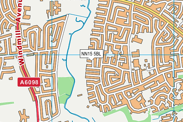 NN15 5BL map - OS VectorMap District (Ordnance Survey)