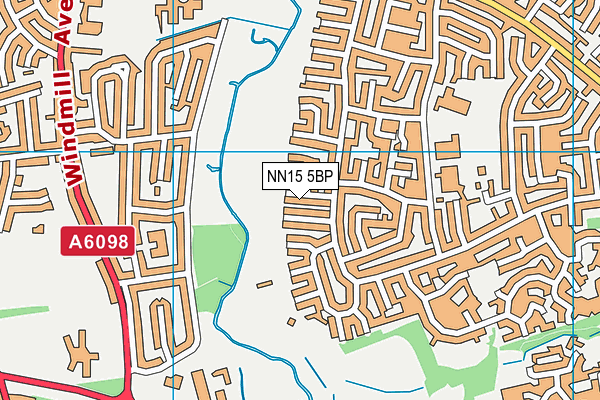 NN15 5BP map - OS VectorMap District (Ordnance Survey)