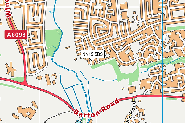 NN15 5BS map - OS VectorMap District (Ordnance Survey)