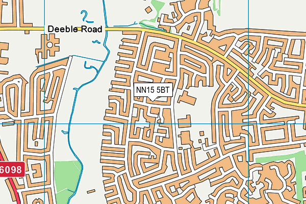 NN15 5BT map - OS VectorMap District (Ordnance Survey)