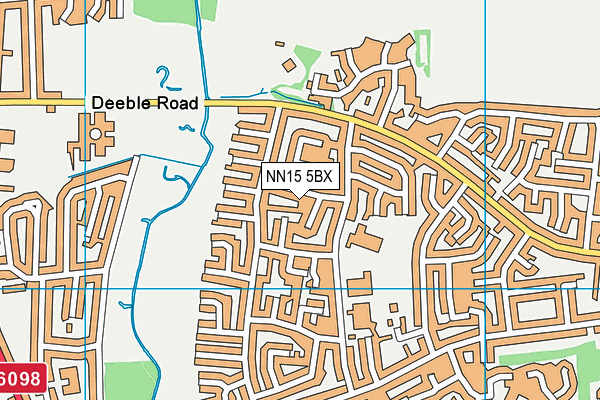 NN15 5BX map - OS VectorMap District (Ordnance Survey)